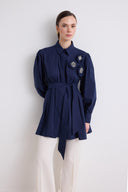 Patterned Embroidered Shirt