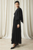 Shoulder Detail Belted Dress