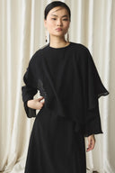 Shoulder Detail Belted Dress