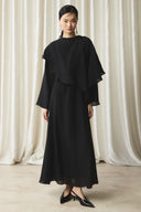Shoulder Detail Belted Dress