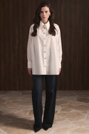 Shoulder Pleated Dacron Shirt