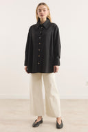 Dacron Shirt with Pleated Shoulders