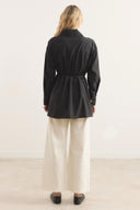 Dacron Shirt with Pleated Shoulders