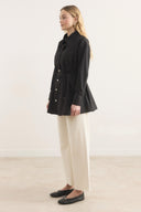 Dacron Shirt with Pleated Shoulders