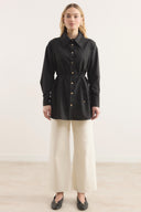Dacron Shirt with Pleated Shoulders