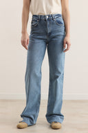 High-Waisted Straight Leg Jeans