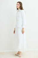 Dress with Cape Detail Front