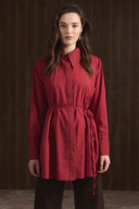 Front Pleated Dacron Shirt