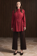 Front Pleated Dacron Shirt