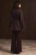 Pleated Front Ruffled Shirt