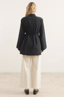 Pleated Front Ruffled Shirt
