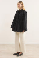 Pleated Front Ruffled Shirt