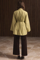 Pleated Front Ruffled Shirt