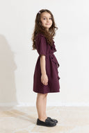 Ruffled Front Voile Dress