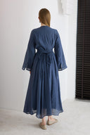 Knitted Tie-Detail Skirt Set