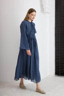 Knitted Tie-Detail Skirt Set