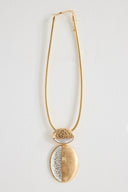 Oval Metal Necklace