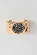Oval Stone-Embellished Bracelet