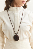 Oval Stone Necklace