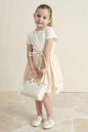 Cotton Compact Satin Balloon Skirt