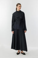 Cape Detail Skirt Set