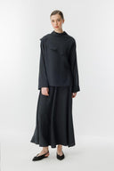 Cape Detail Skirt Set