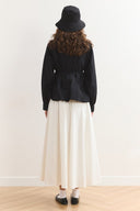 Pleated Balloon Poplin Shirt