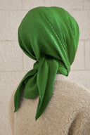 Pleated Scarf - apple green
