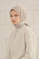 Pleated Scarf - café au lait