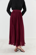 Pleated Chiffon Skirt