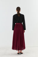 Pleated Chiffon Skirt