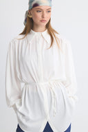 Premium Balloon Sleeve Satin Shirt