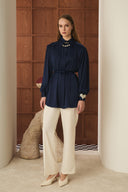 Premium Balloon Sleeve Satin Shirt