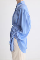 Premium Balloon Sleeve Satin Shirt