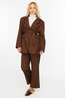 Premium Kemerli Blazer Ceket
