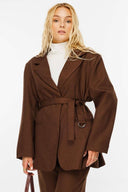 Premium Kemerli Blazer Ceket