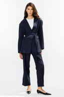 Premium Belted Blazer Jacket