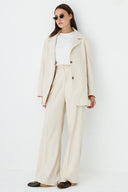 Premium Belted Blazer Jacket