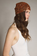 Sequin Embellished Knitted Beanie Hat