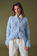 Buttoned Cardigan with Tassel Detail