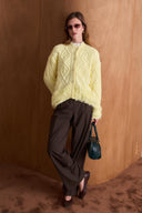 Button-Down Cardigan with Tassel Detail