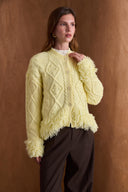 Button-Down Cardigan with Tassel Detail