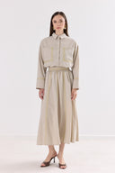 Regina Stitched Detail Skirt Set