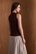 Ribbed Sleeveless Knit Bodysuit