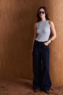Ribbed Sleeveless Knit Bodysuit