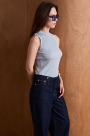 Ribbed Sleeveless Knit Bodysuit