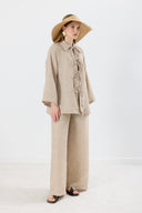 Rosaline Front Tie-Front Linen Set