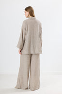 Rosaline Linen Set with Front Tie Detail