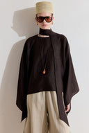 Sabriella Linen Poncho Blouse