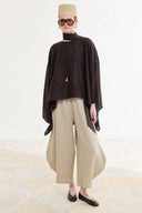 Sabriella Linen Poncho Blouse